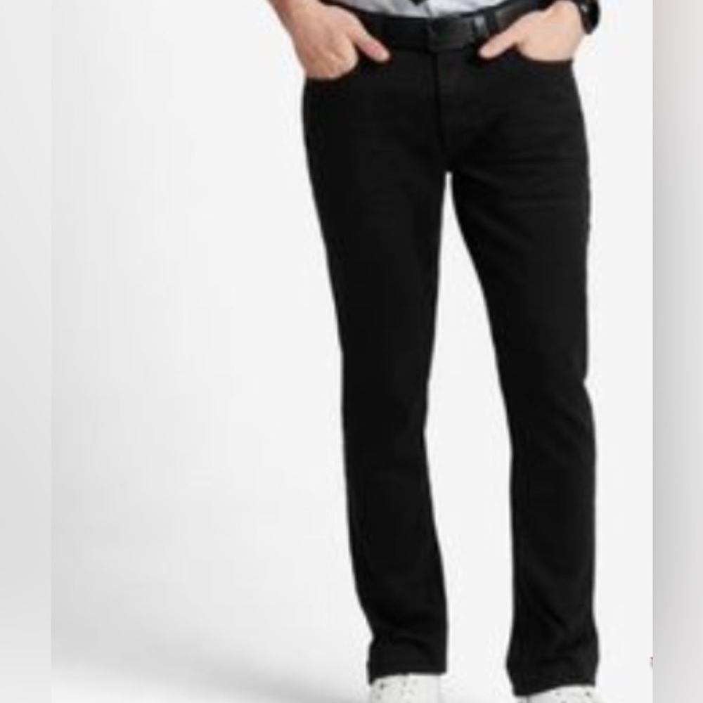 NWT Mens KENNETH COLE New York Slim Stretch Fit Kaven Black Denim Jeans